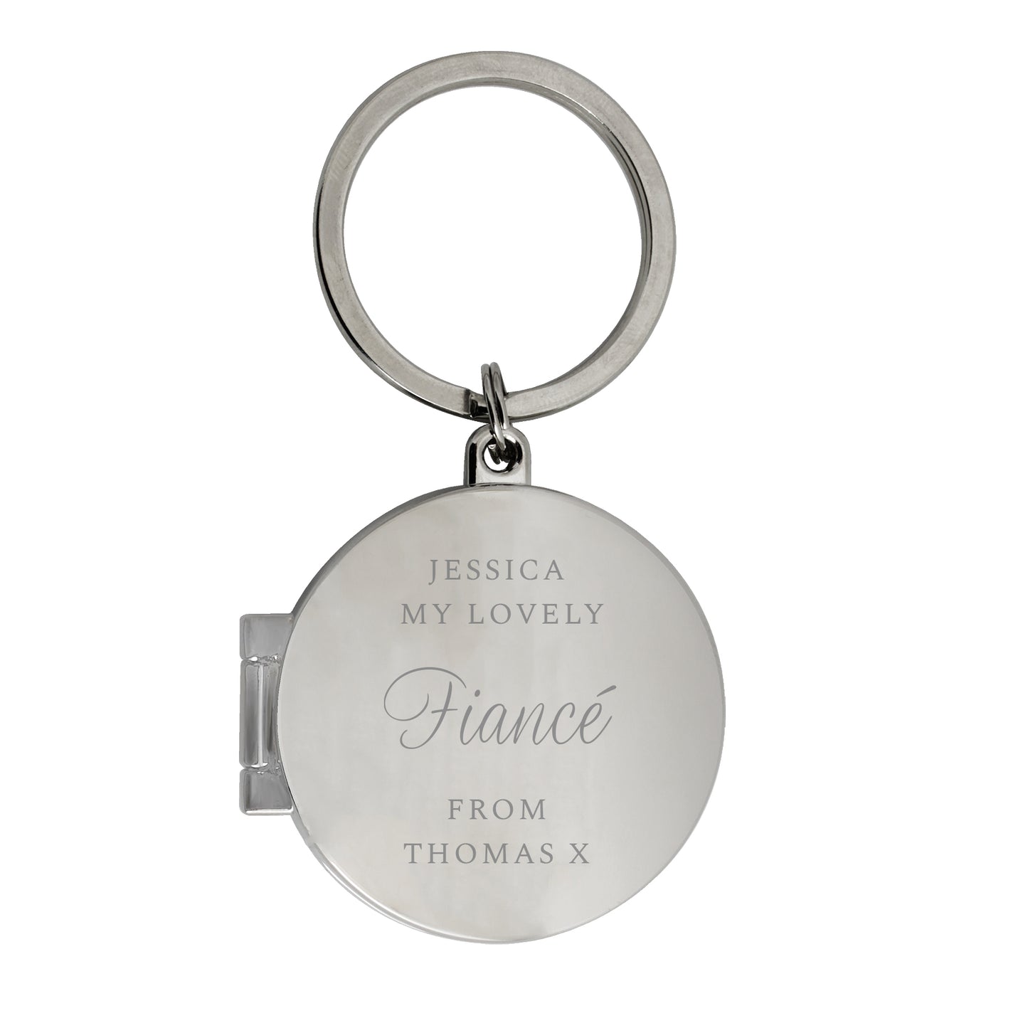 Personalised Round Photograph (Classic Style) Keyring