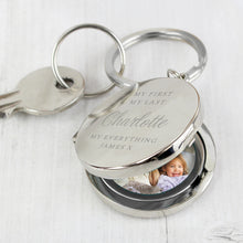 Personalised Round Photograph (Classic Style) Keyring