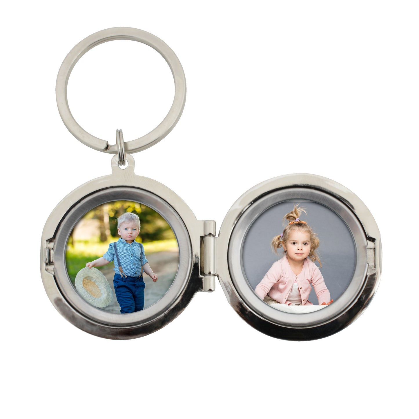 Personalised Round Photograph (Classic Style) Keyring