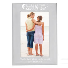 Personalised 4x6 Aluminium or Wooden 'To the Moon and Back' Photo Frame