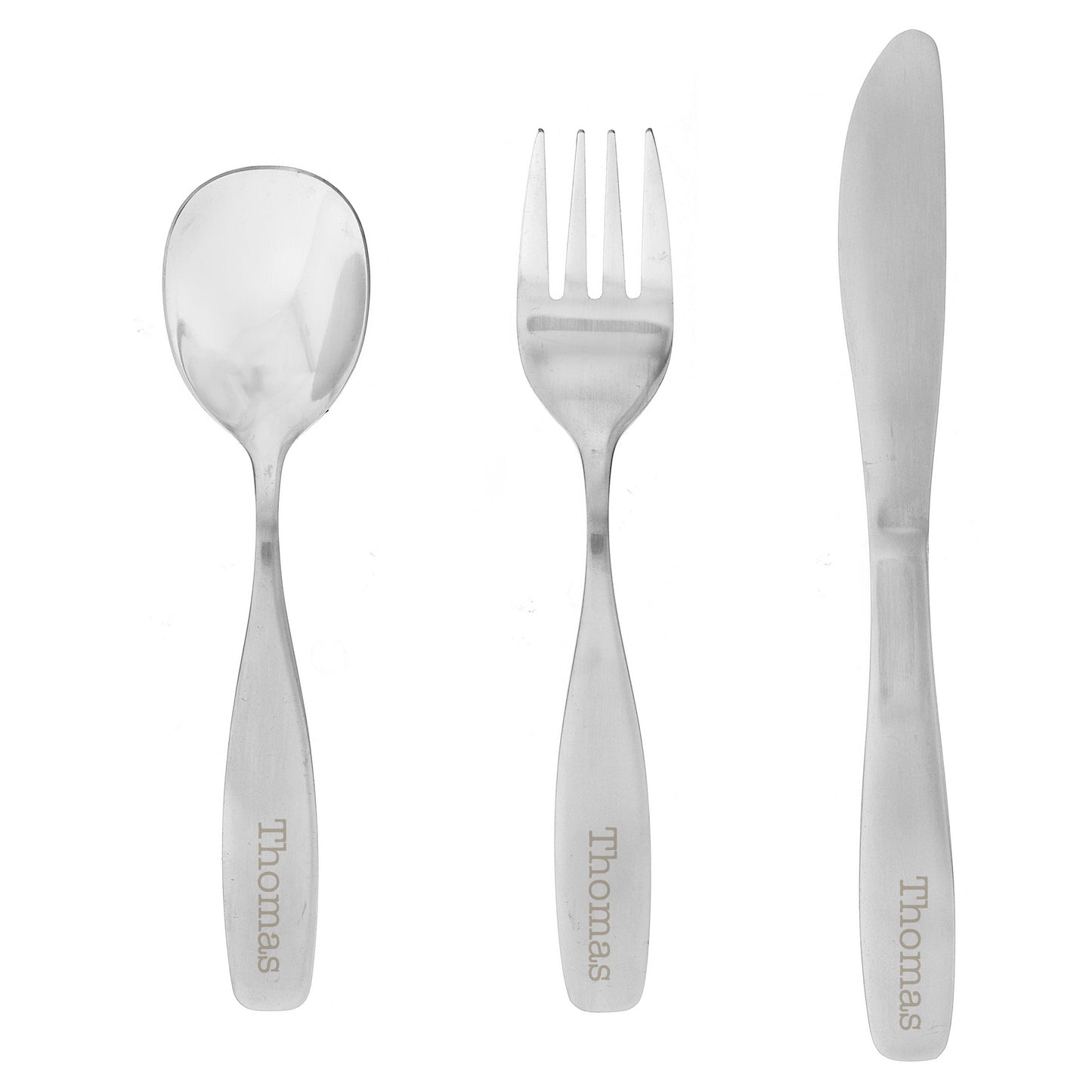 Personalised Three Piece Cutlery Set for Children