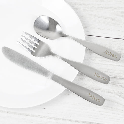 Personalised Three Piece Cutlery Set for Children