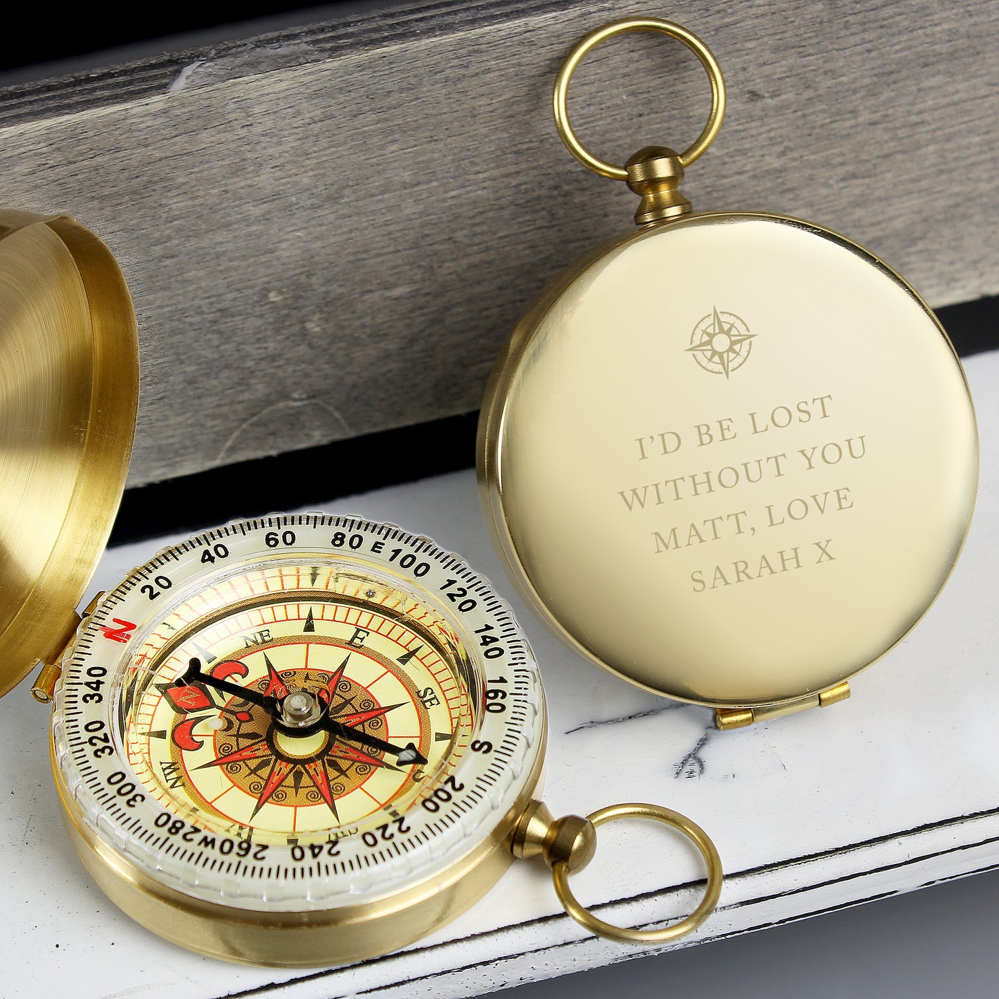 Personalised Keepsake Compass (Free Text)