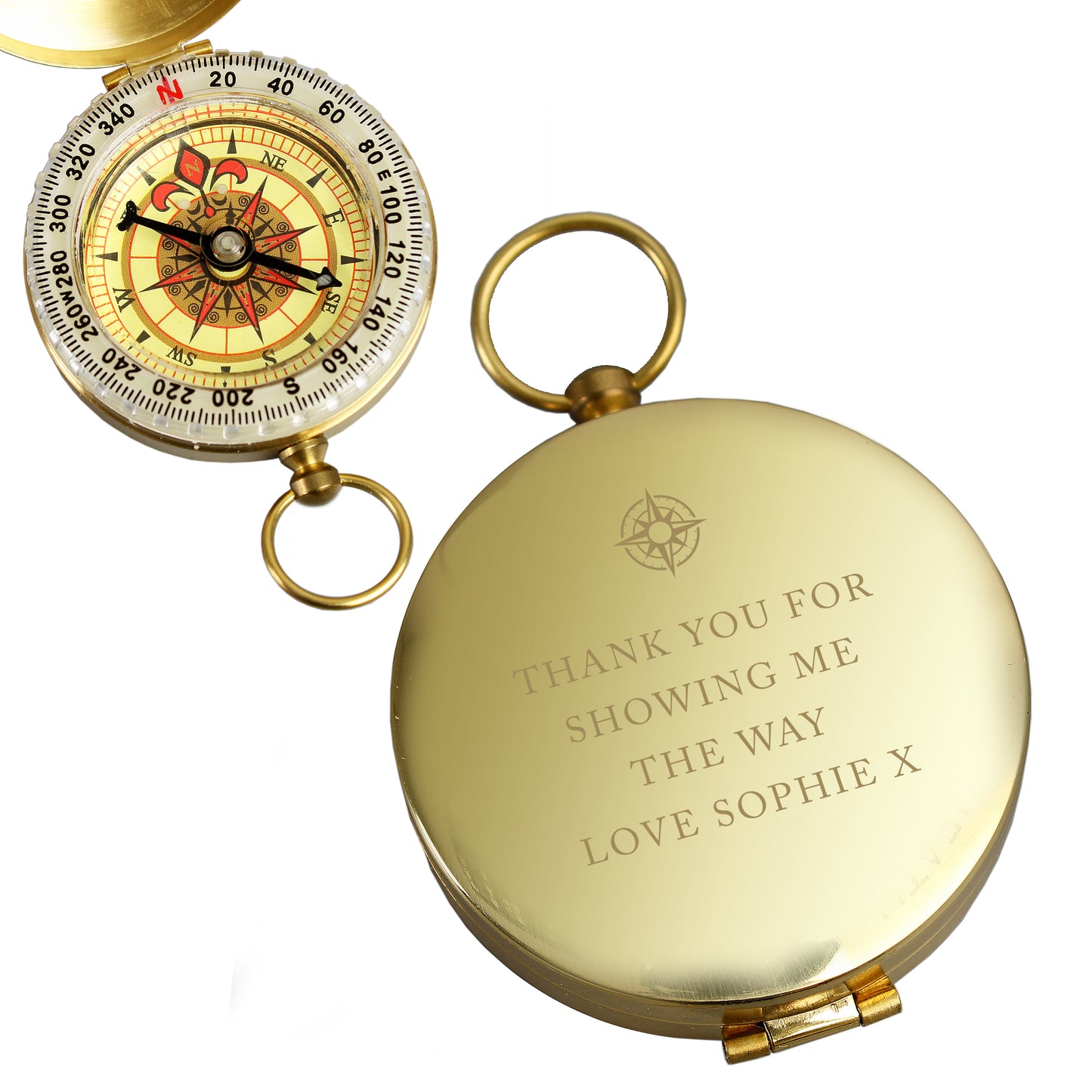 Personalised Keepsake Compass (Free Text)