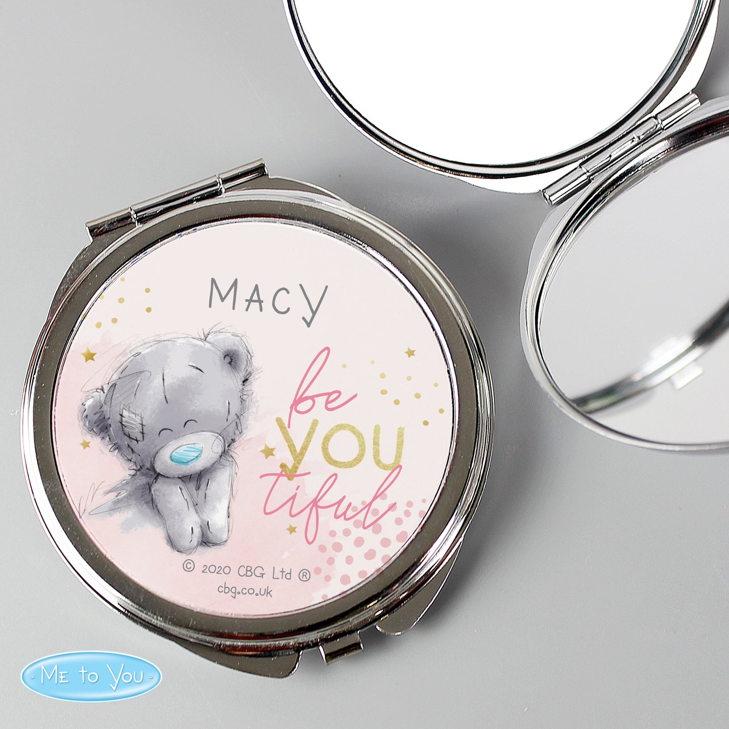 Personalised 'Me To You' Be-You-Tiful Compact Mirror