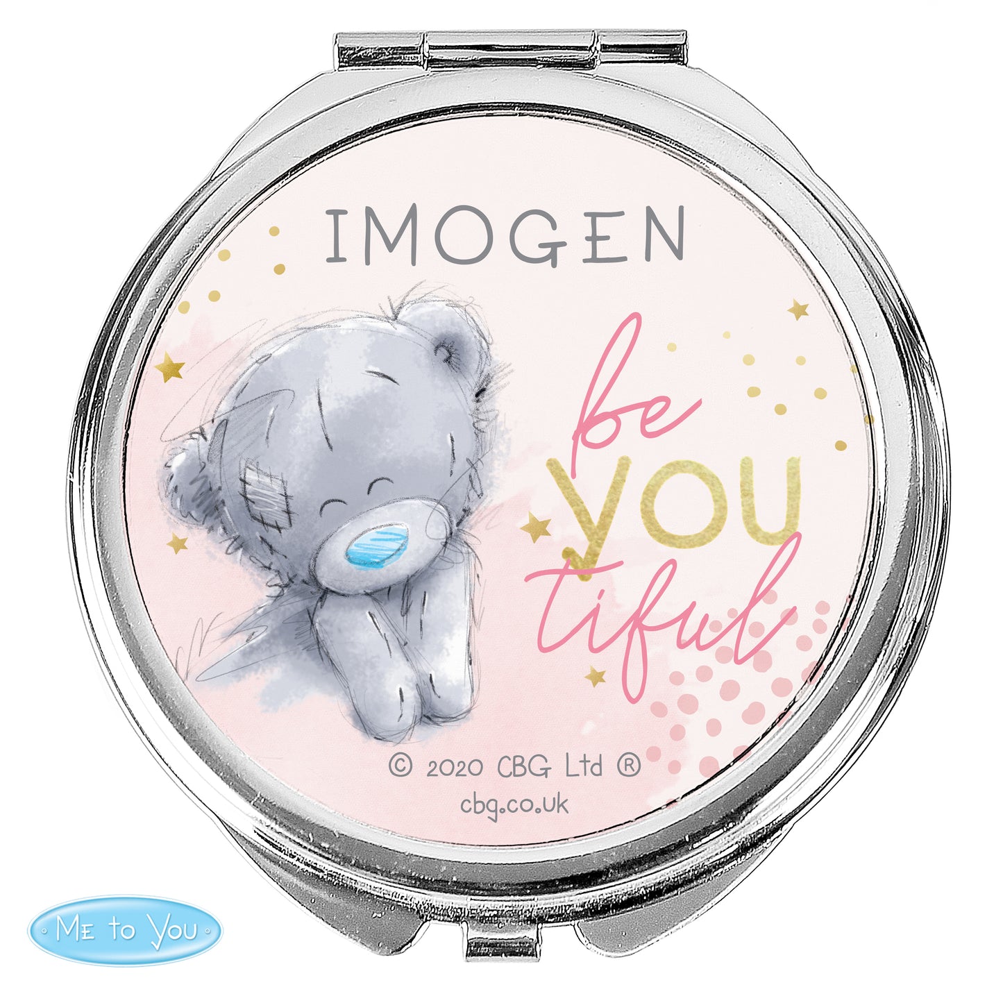 Personalised 'Me To You' Be-You-Tiful Compact Mirror