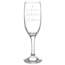 Personalised 'Prosecco is My Valentine' Flute Glass