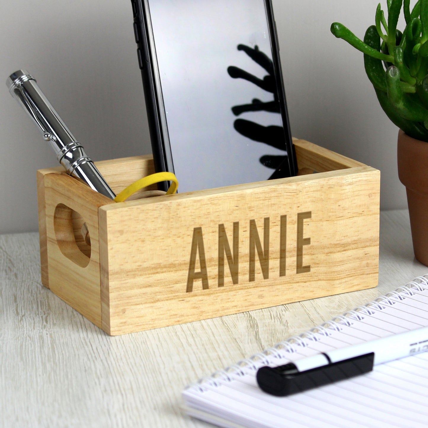 Personalised Mini Wooden Crate - Name Only