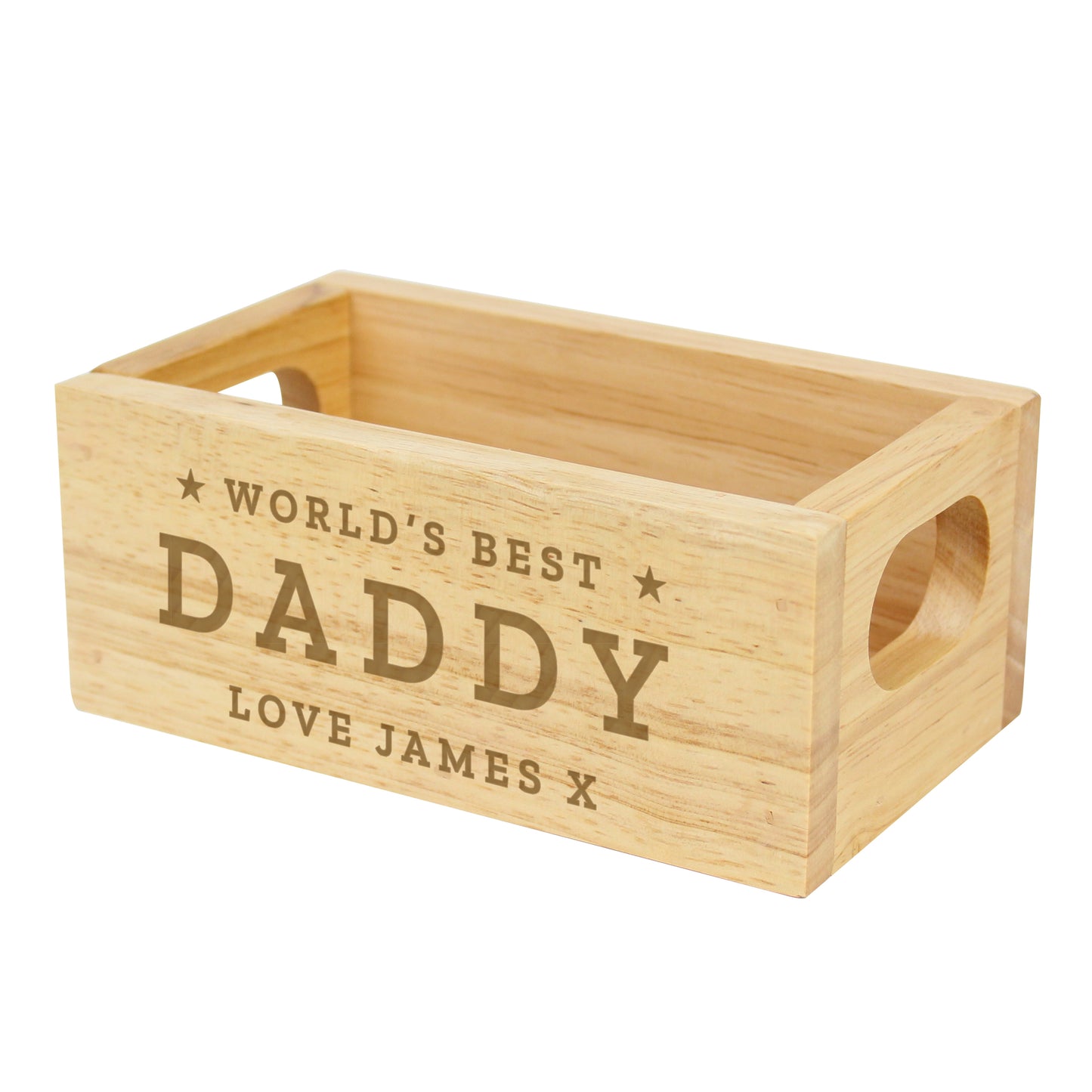 Personalised 'World's Best' Mini Wooden Crate