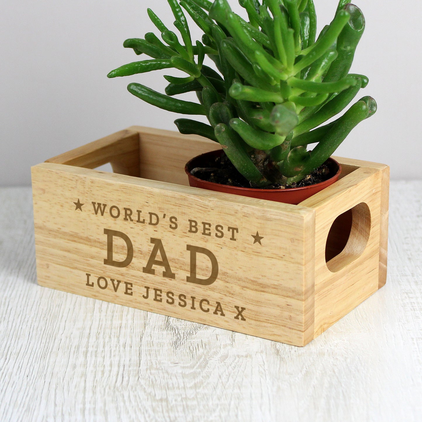 Personalised 'World's Best' Mini Wooden Crate