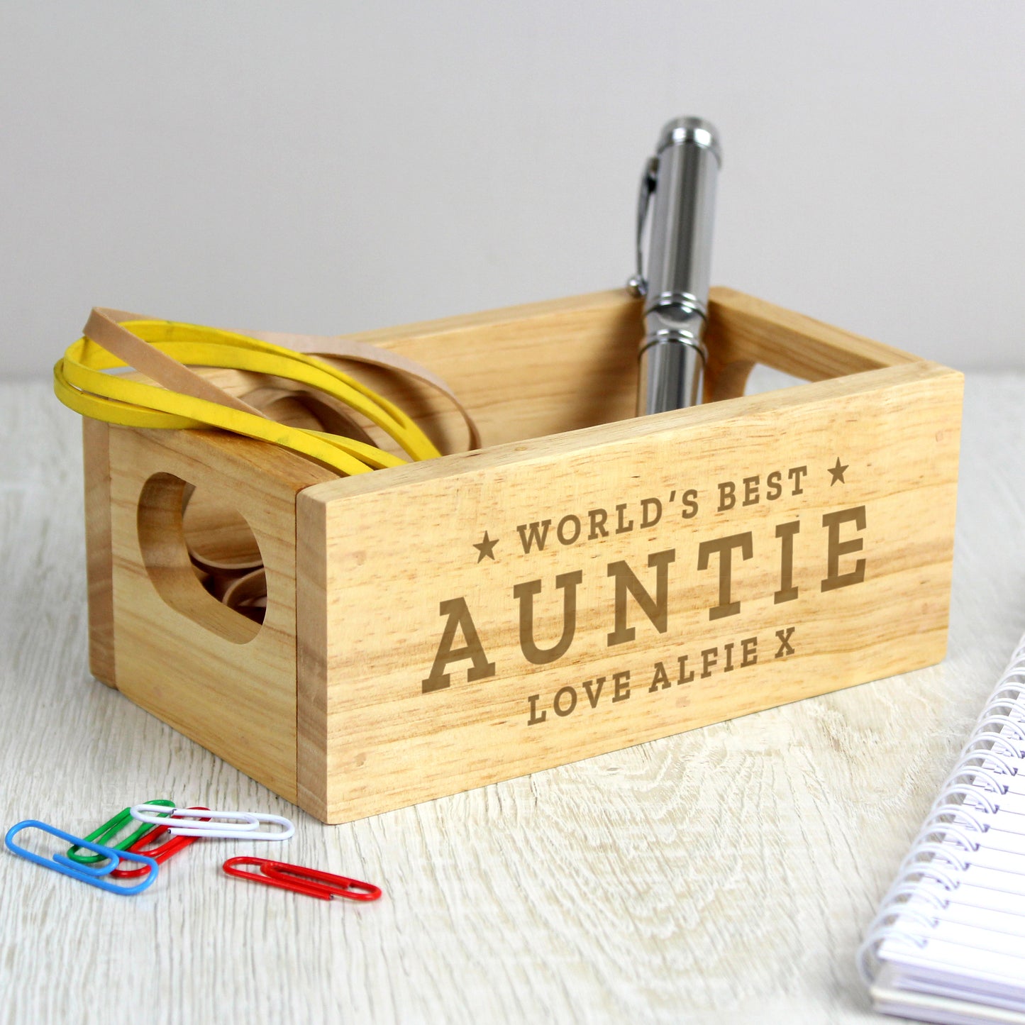 Personalised 'World's Best' Mini Wooden Crate