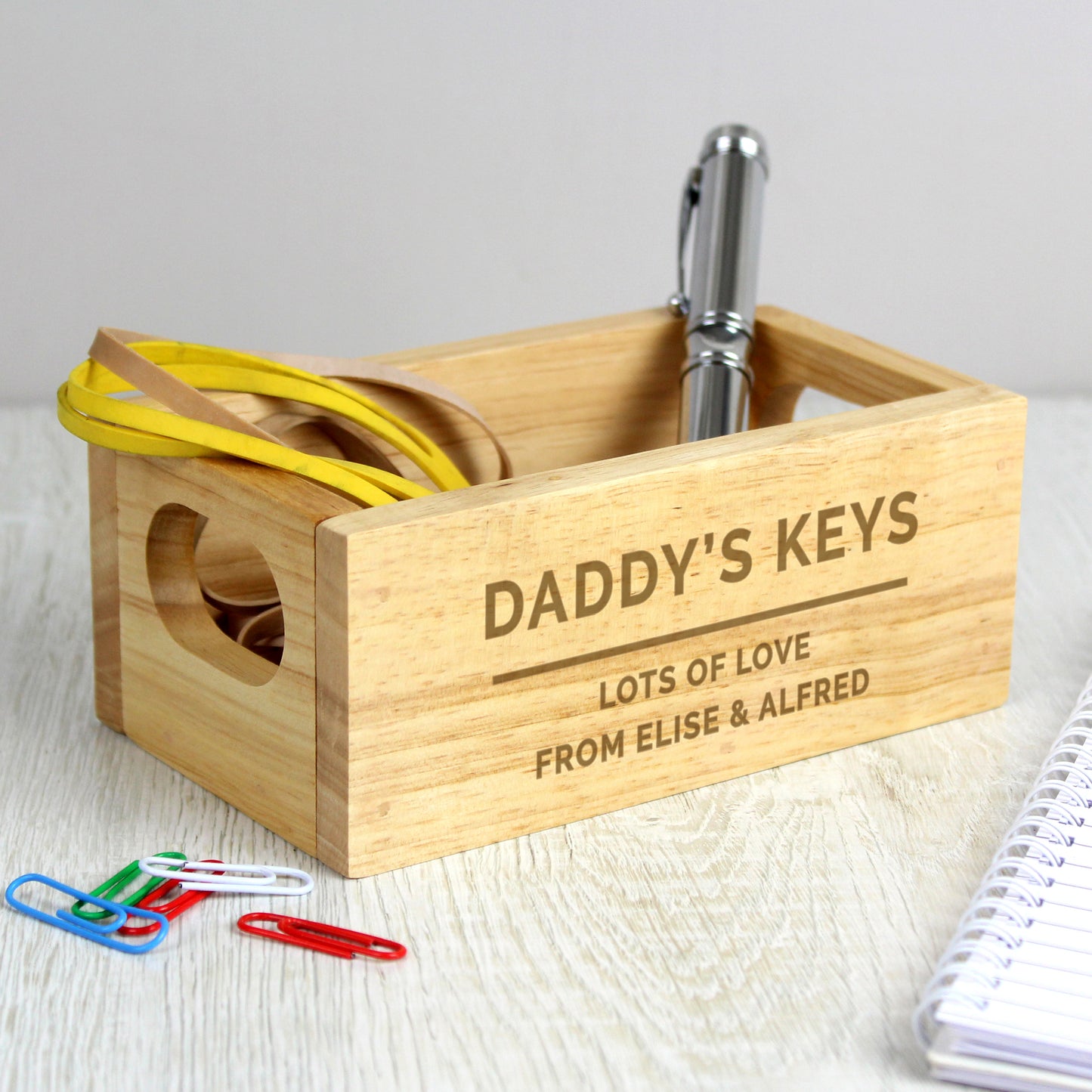 Personalised Mini Wooden Crate - Any Message