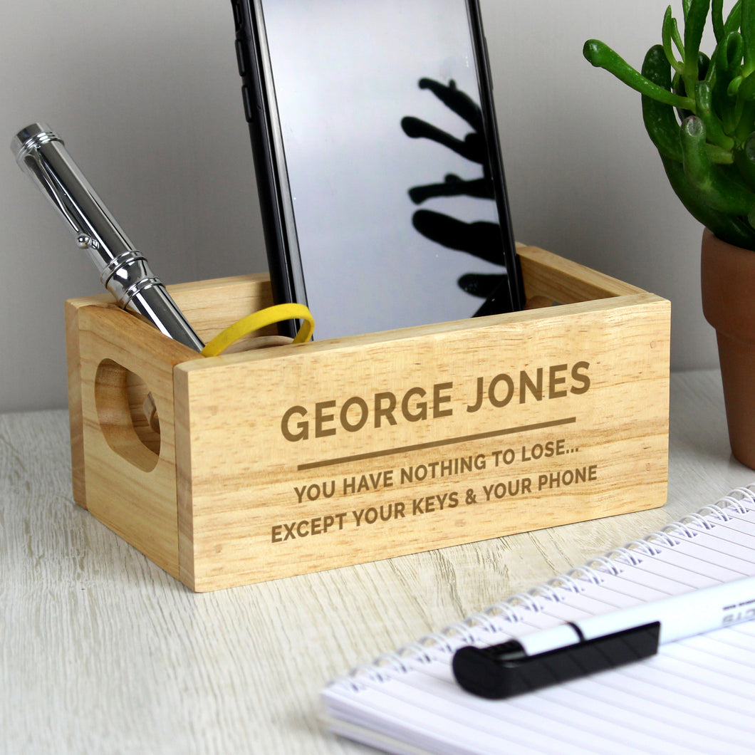 Personalised Mini Wooden Crate - Any Message