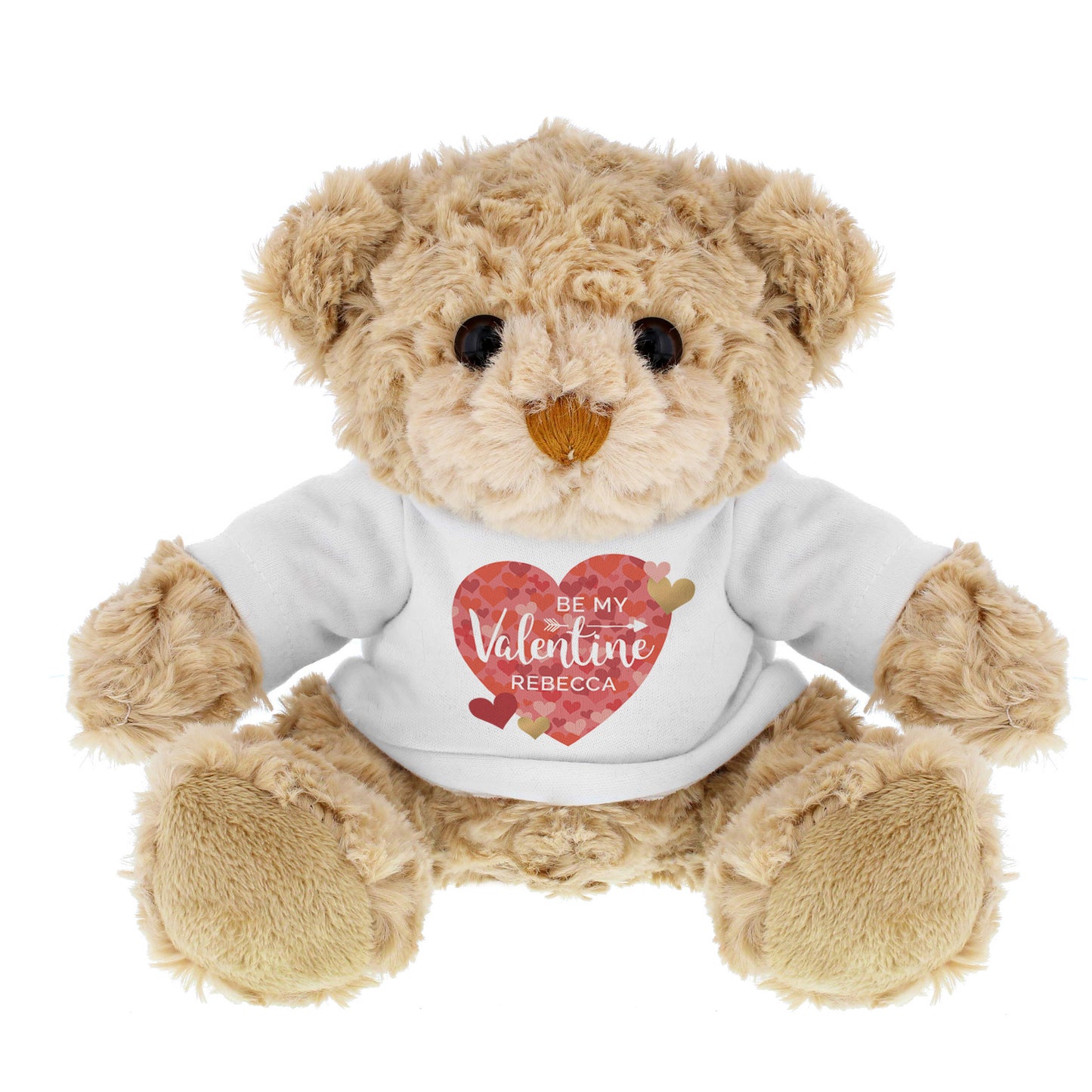 Personalised Valentine's Day Confetti Hearts Teddy