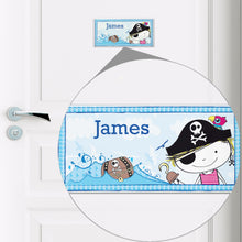 Personalised Pirate Ceramic Door Plaque