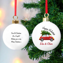 Personalised 'Driving Home For Christmas' Bauble