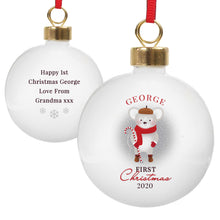 Personalised '1st Christmas' Mouse Bauble