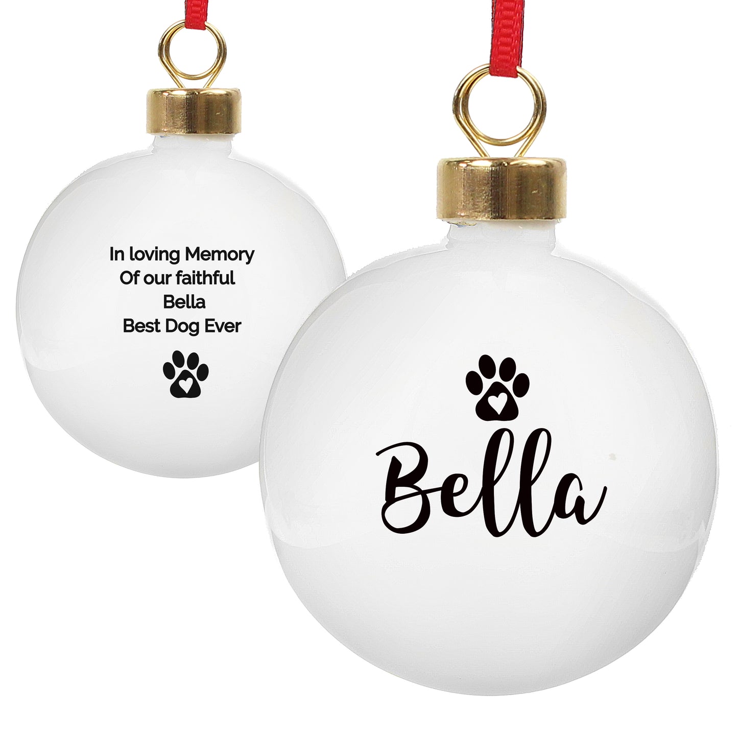 Personalised Christmas Pet Bauble