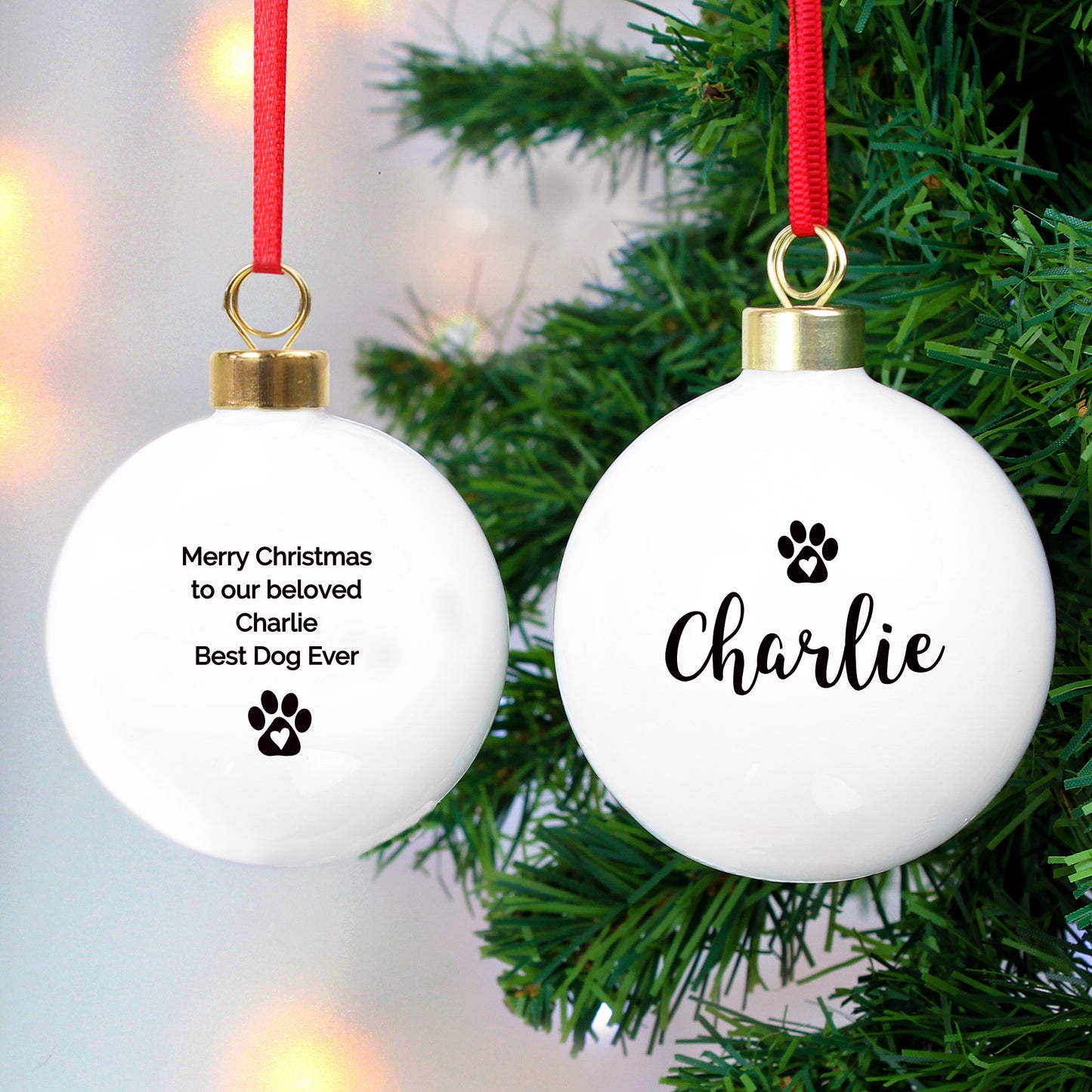 Personalised Christmas Pet Bauble