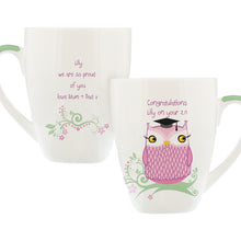 Personalised Miss Owl Teacher Latte Mug