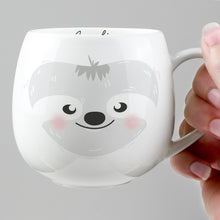 Personalised Cute Sloth Shape Fine China Mug