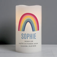 Personalised Rainbow LED 'Candle'