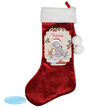 Personalised 'Me to You' Reindeer Red Christmas Stocking