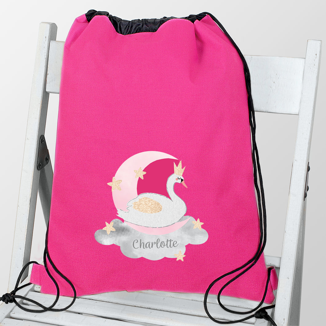 Personalised Swan Lake Swim / Gym / Kit Bag