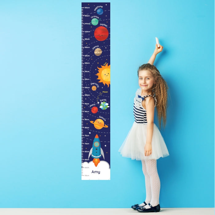 Personalised Solar System Height Chart