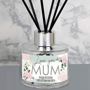 Personalised 'Love You' Abstract Rose Reed Diffuser