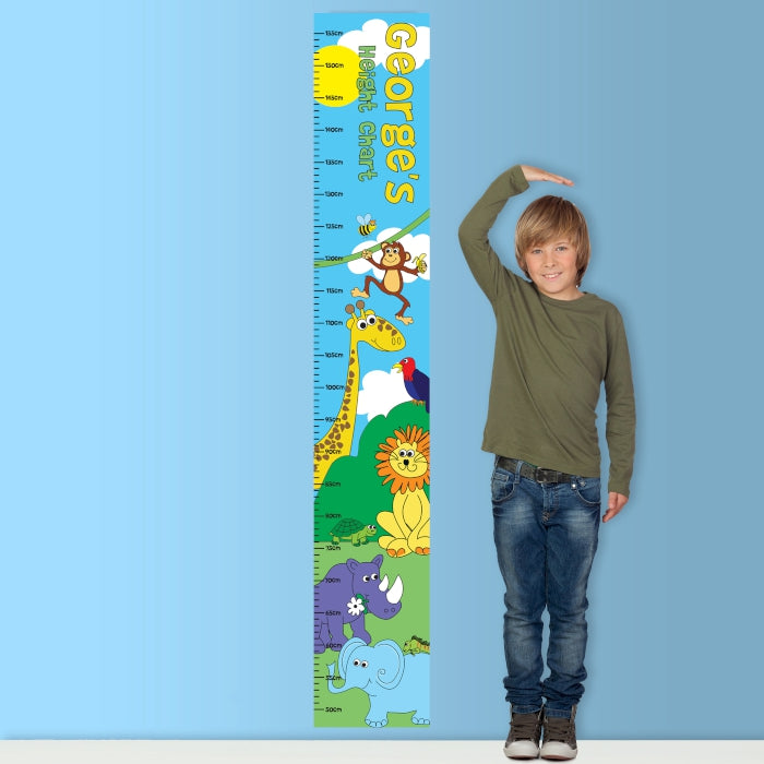 Personalised Zoo Height Chart