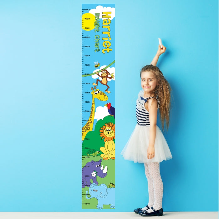 Personalised Zoo Height Chart