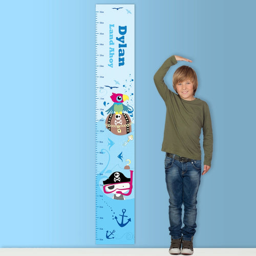 Personalised Pirate Height Chart