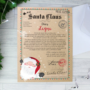 Personalised Letter from Santa Claus