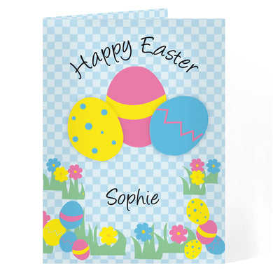 Personalised Happy Easter Egg Card