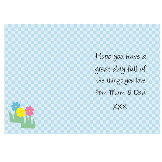 Personalised Happy Easter Chick Card