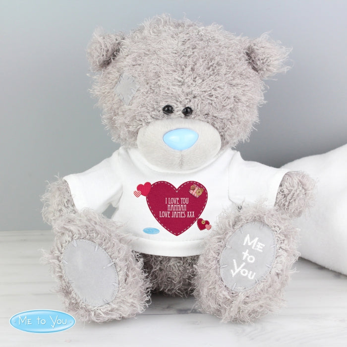 Personalised 'Me To You' Bear with Heart T-Shirt