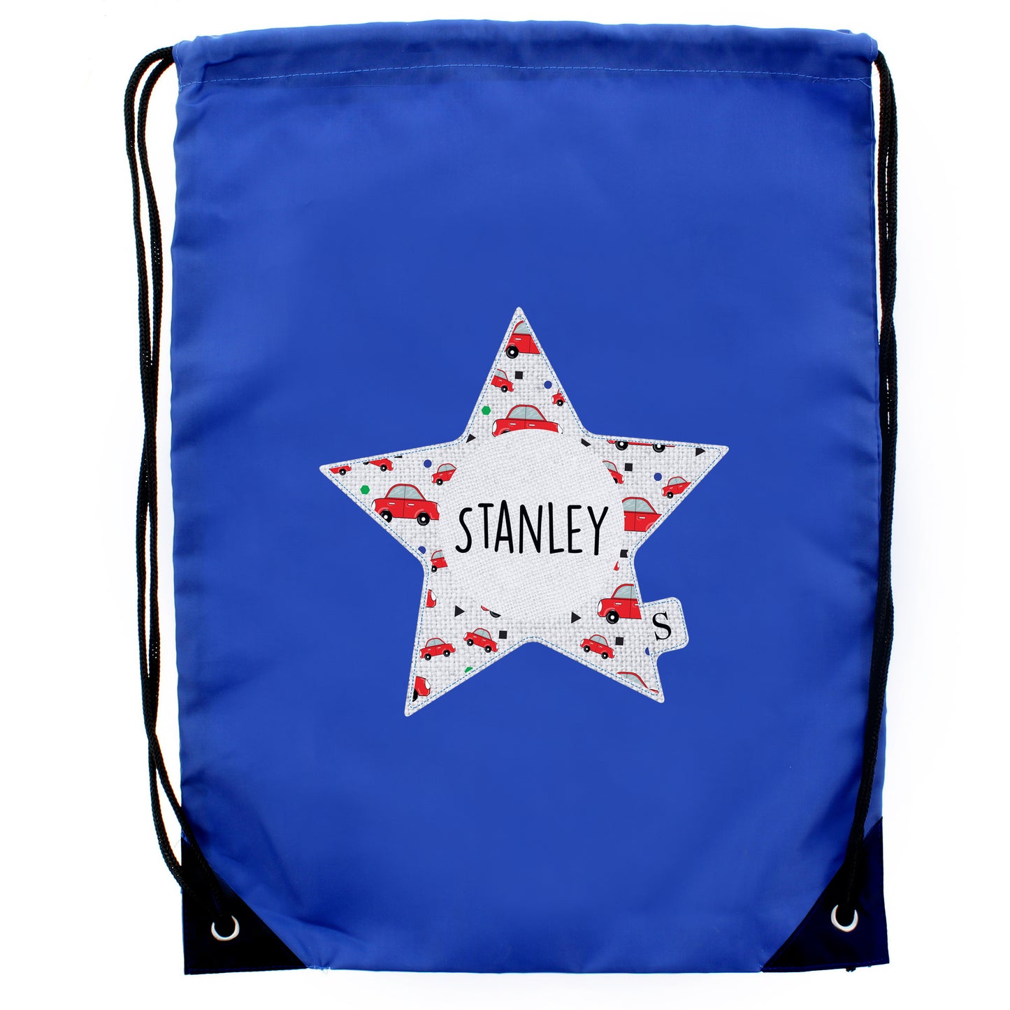 Personalised Star with Car Pattern Gym / Kit Bag