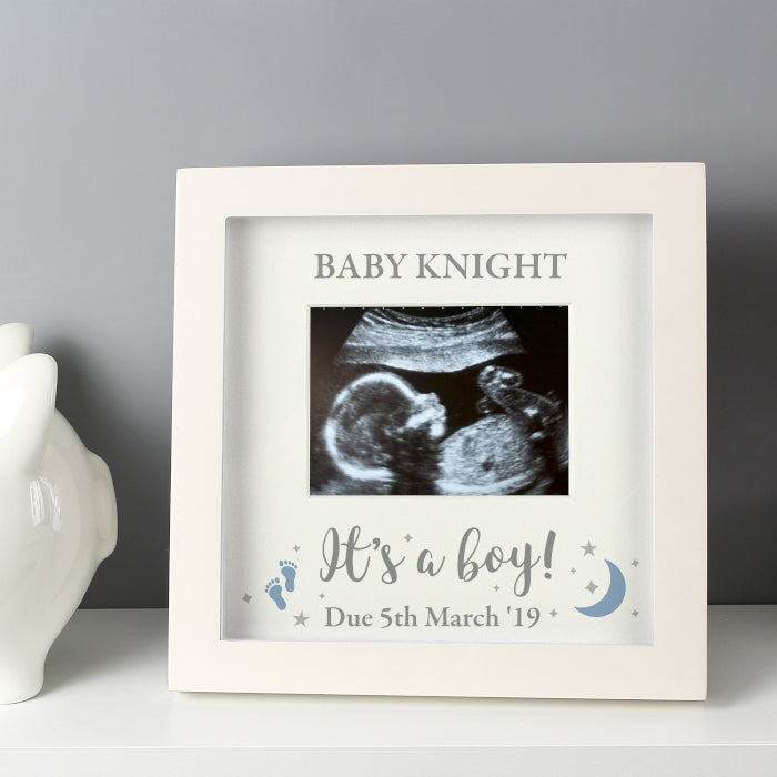 Personalised 'It's A Boy' or 'It's A Girl' 4 x 3 Baby Scan Frame