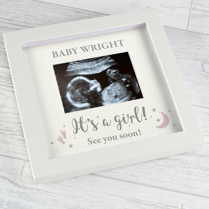 Personalised 'It's A Boy' or 'It's A Girl' 4 x 3 Baby Scan Frame