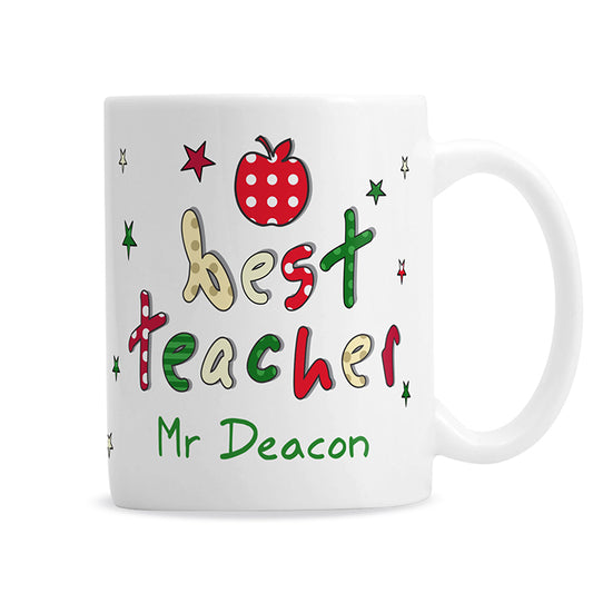 Personalised 'Best Teacher' Mug