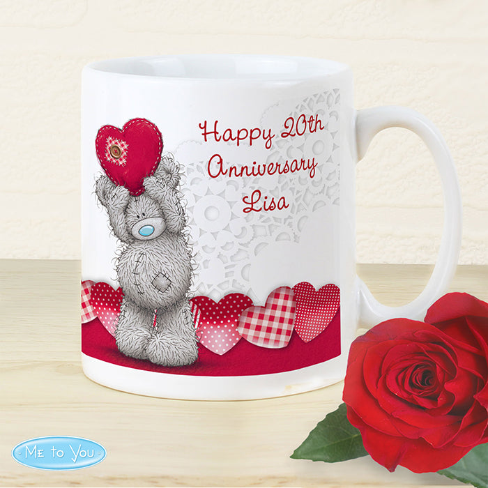 Personalised Me To You Heart Mug - Perfect for Valentine's Day, Anniversaries, Birthdays