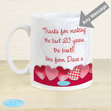 Personalised Me To You Heart Mug - Perfect for Valentine's Day, Anniversaries, Birthdays