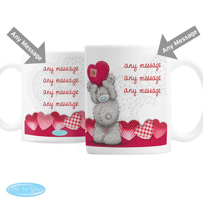 Personalised Me To You Heart Mug - Perfect for Valentine's Day, Anniversaries, Birthdays