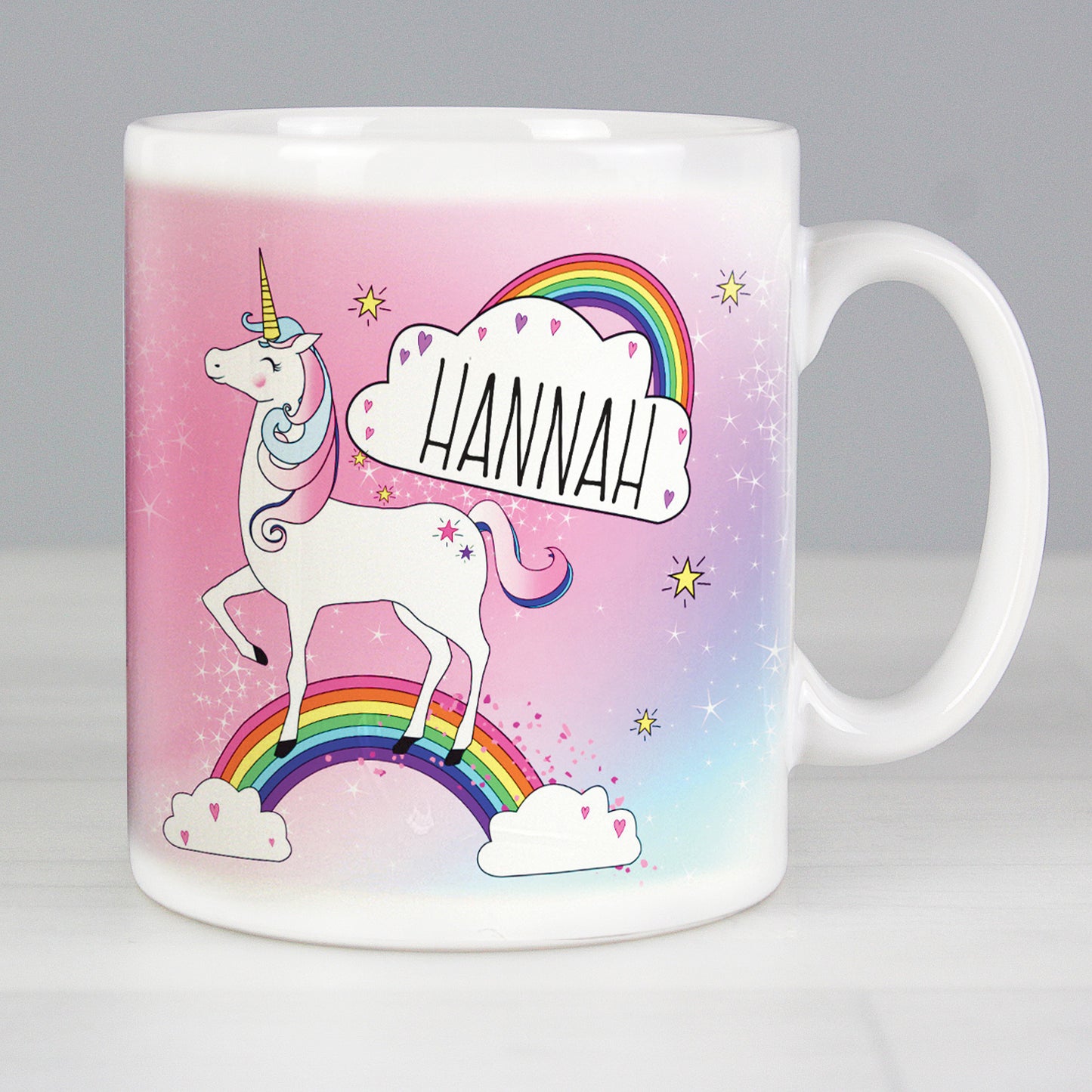 Personalised Rainbow Unicorn Mug