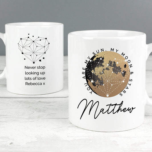 Personalised You Are My Sun My Moon Mug - Great gift for Valentine's Day, Birthdays, Anniversaries etc.