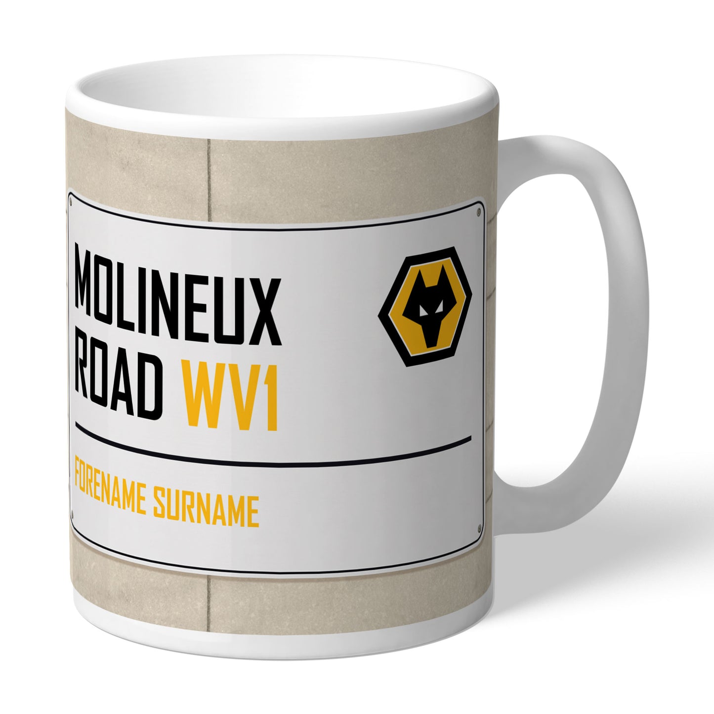 Personalised Football Team Street Sign Mugs - 8 Clubs Available