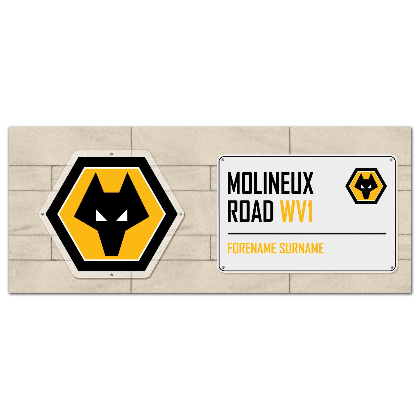 Personalised Football Team Street Sign Mugs - 8 Clubs Available
