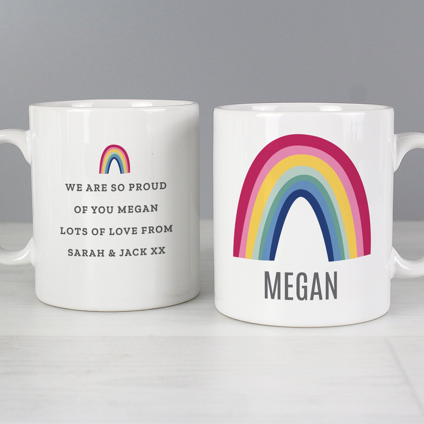 Personalised Rainbow Mug