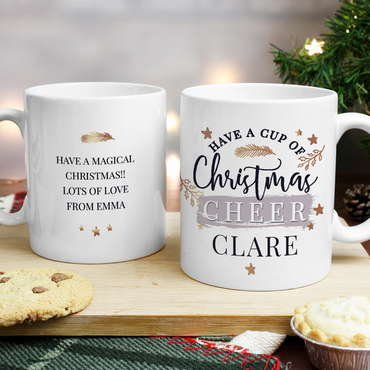 Personalised 'Cup of Christmas Cheer' Mug